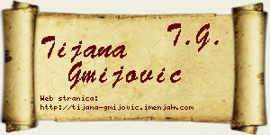 Tijana Gmijović vizit kartica
